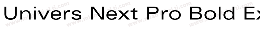 Univers Next Pro Bold Extended字体转换